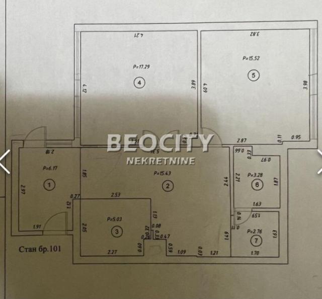 Novi Sad, Novo Naselje, Bate Brkića, 2. 5, 65m2, 122000EUR