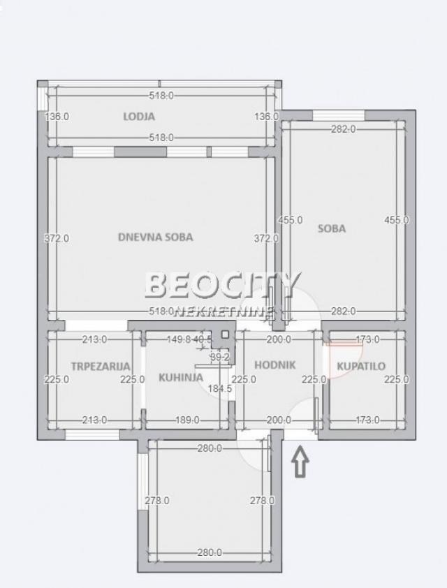 Palilula, Borča, Privrednikovih pitomaca, 3. 0, 64m2, 108000EUR