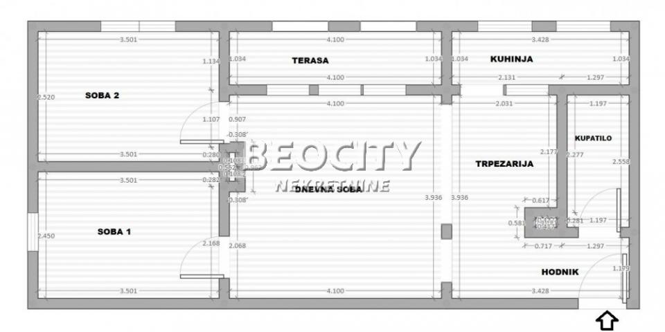 Zvezdara, Učiteljsko naselje, Jelene Mioč, 2. 5, 57m2, 122000EUR