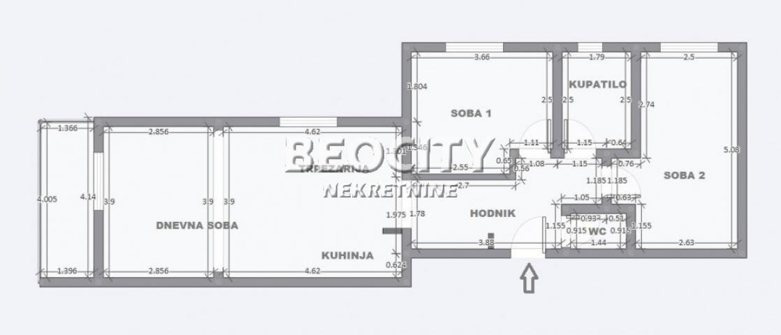 Voždovac, Šumice, Rada Neimara, 3. 0, 75m2, 390000EUR