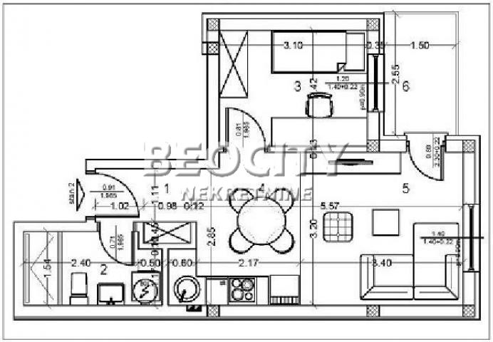 Novi Sad, Adice, Slavka Rodića, 1. 5, 36m2, 62000EUR