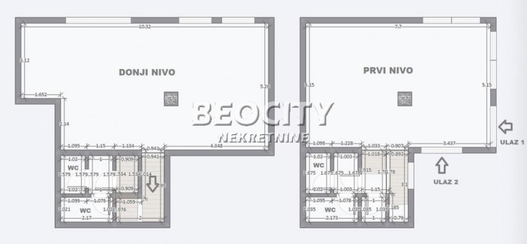 Niš, Crveni Krst, Anete Andrejevica, 2. 0, 52m2, 1200EUR