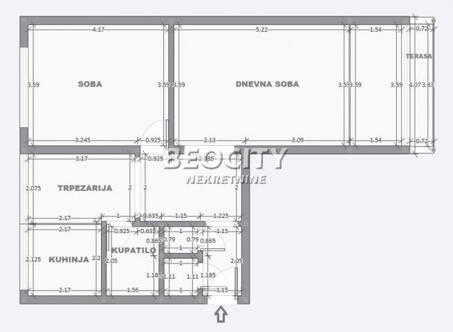 Novi Beograd, Blok 70, Gandijeva , 2. 0, 72m2, 1000EUR