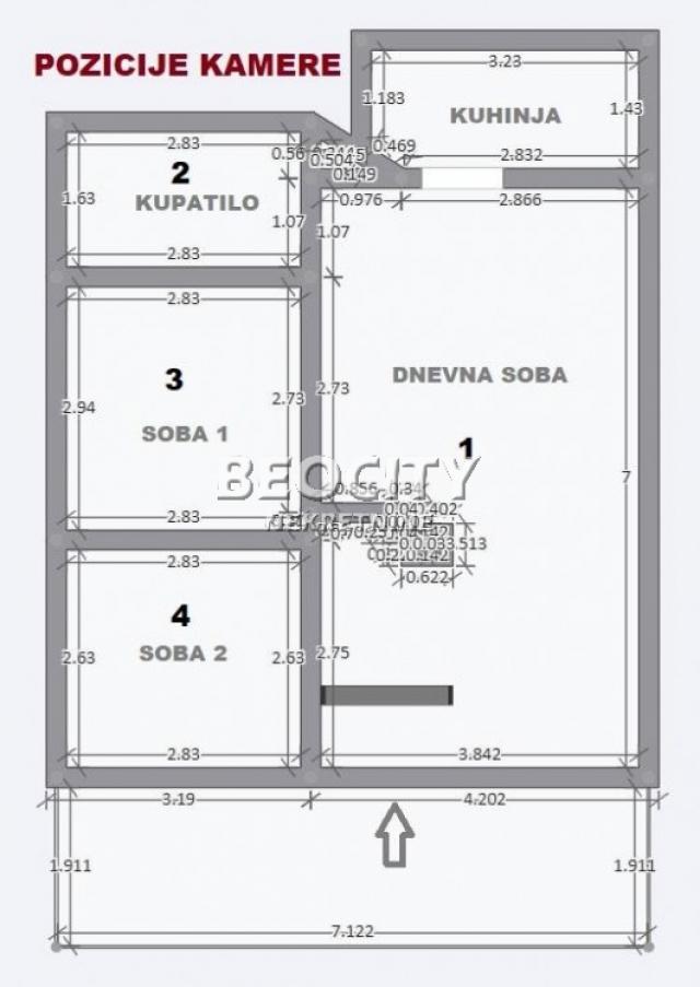 Čukarica, Žarkovo, Stojana Matića, 2. 5, 55m2, 88000EUR