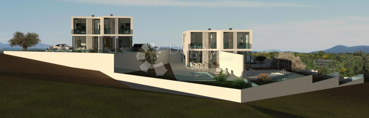 VODICE MODERNE UND LUXURIÖSE WOHNUNG MIT SCHWIMMBAD IN EINEM EINFAMILIENHAUS MIT SCHÖNER AUSSICHT