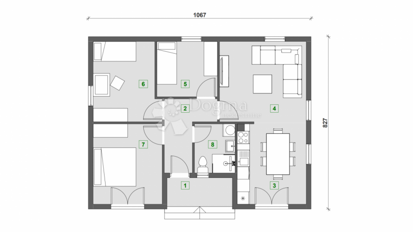 Haus Centar, Zaprešić, 88,43m2