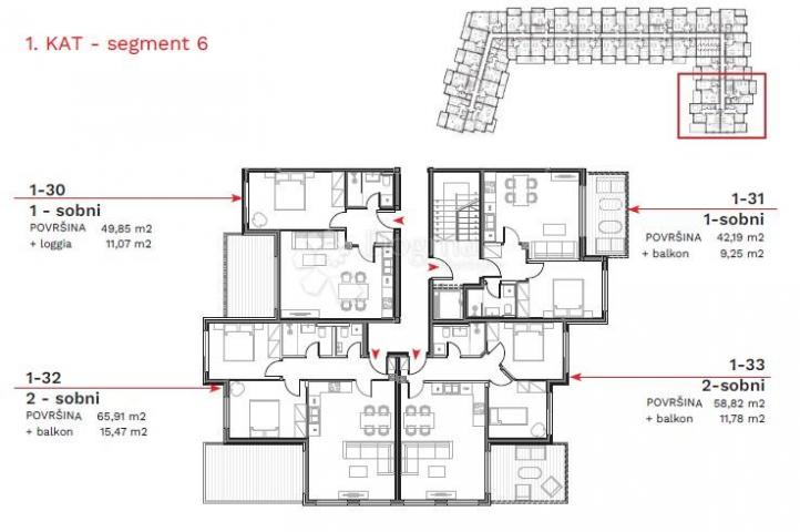 Umag, new building, southwest oriented apartment