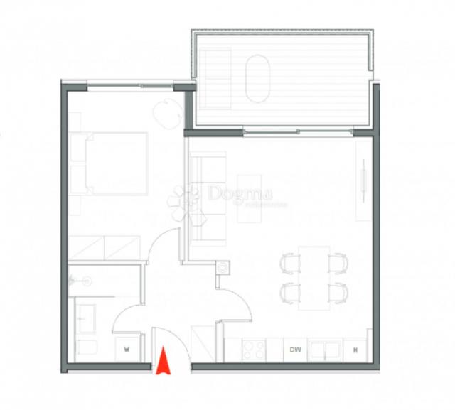 Umag, newly built apartment on the second floor