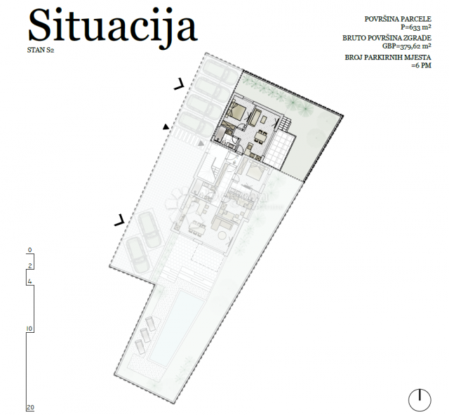 VODICE NOVI PREKRASNI STAN U PRIZEMLJU S2 53, 65 M2