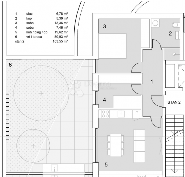 Wohnung Brodarica, Šibenik - Okolica, 87,84m2