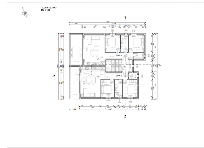 Apartment Pag, 67,37m2