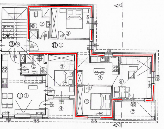 Wohnung Poreč, 53,12m2