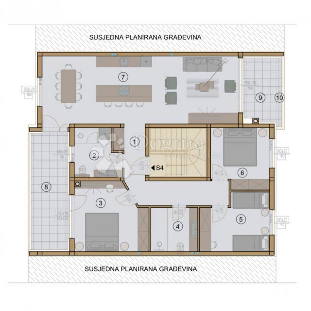 Wohnung Valdebek, Pula, 121,14m2