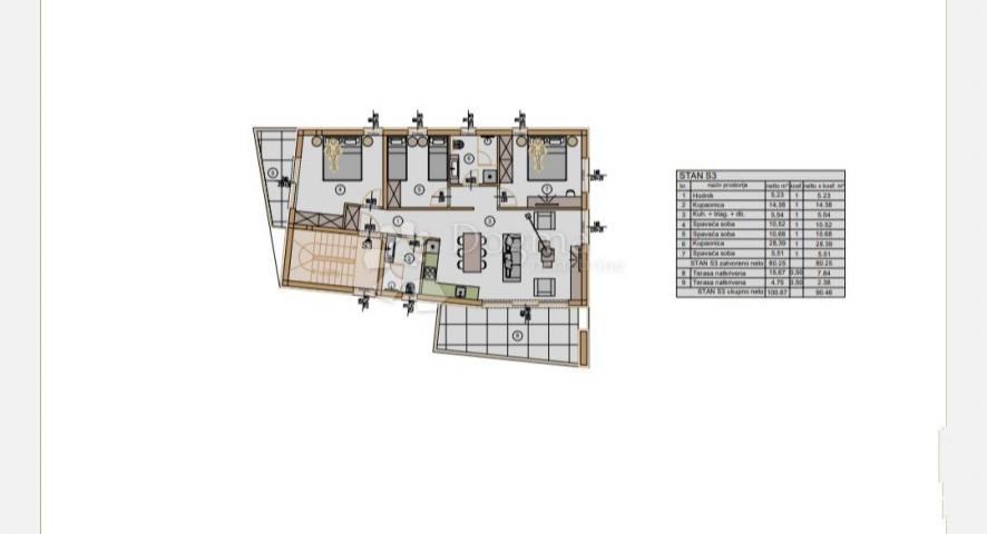 Flat Medulin, 95,46m2