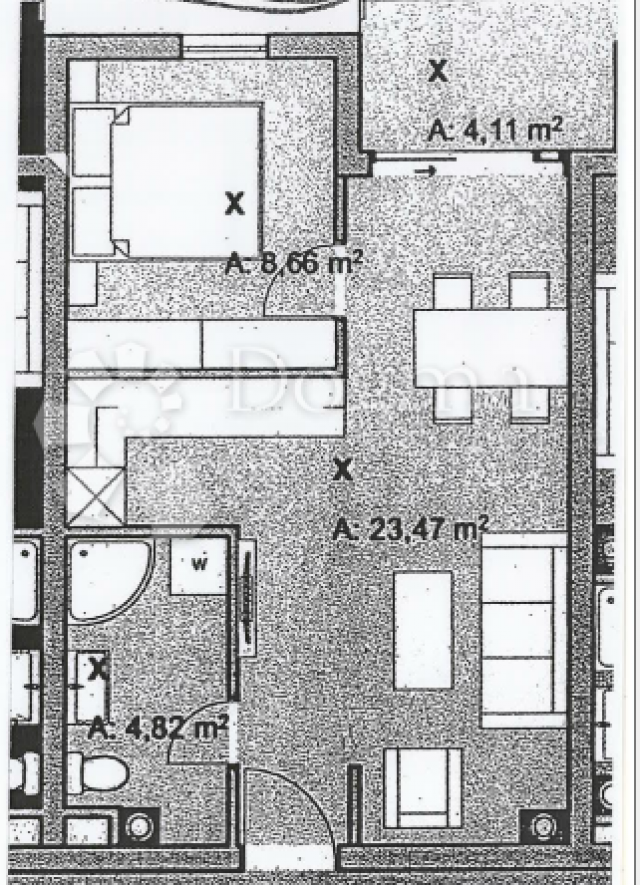 Wohnung Kaštanjer, Pula, 53,60m2