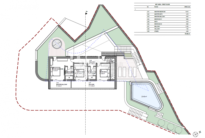 Land Rabac, Labin, 435m2