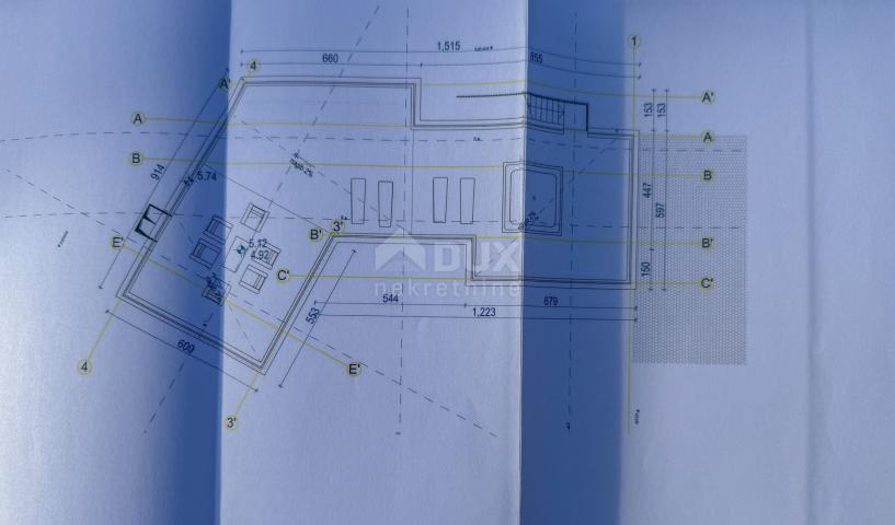 OPATIJA, POLJANE - Grundstück 4400m2 mit Baugenehmigung für Villa mit Pool und Meerblick