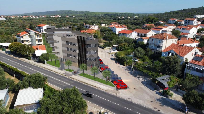 ZADAR, SUKOŠAN, 2 bedroom + bathroom apartment in a superb new building with a sea view