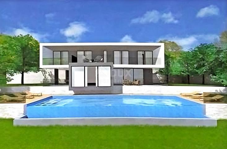 ISTRIA, RABAC - Land with building permit and sea view