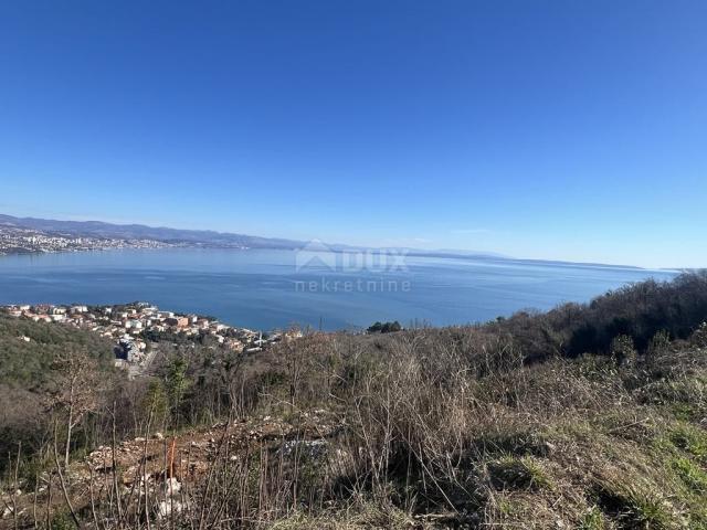 OPATIJA , KOLAVIĆI- građ. zemljište, 1017 m2, PANORAMSKI POGLED NA MORE!!!