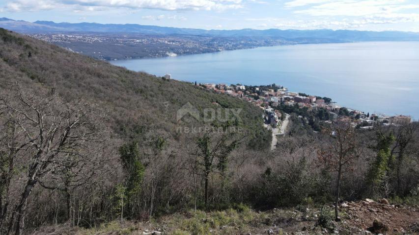 OPATIJA , KOLAVIĆI- građ. zemljište, 1017 m2, PANORAMSKI POGLED NA MORE!!!