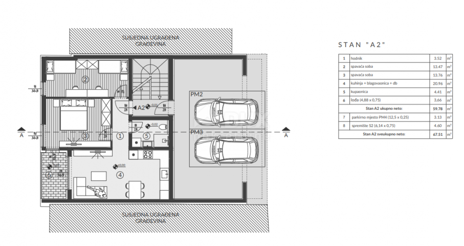 ISTRIEN, BANJOLE 2BR+DB-Wohnung mit Parkplatz 68 m2 - NEUES GEBÄUDE!!