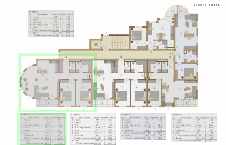 ISTRIEN, PULA - 2BR+DB-Wohnung im 1. Stock eines neuen Gebäudes