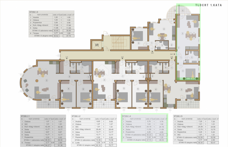 ISTRIEN, PULA - 1BR+DB-Wohnung im 1. Stock eines neuen Gebäudes