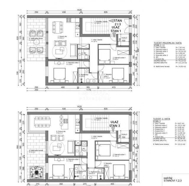 ISTRIEN, POREČ - Luxuriöses Apartment im 2. Stock mit Meerblick