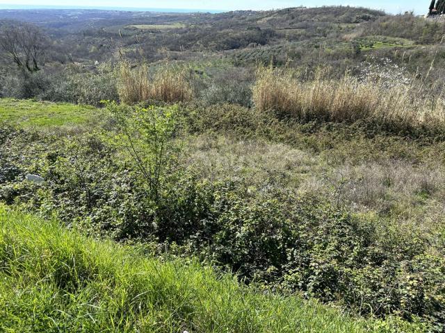 ISTRA, BUJE - Građevinsko zemljište s otvorenim pogledom na more i građevinskom dozvolom