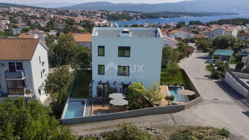 INSEL KRK, STADT KRK - NEUES GEBÄUDE - Apartment mit Meerblick