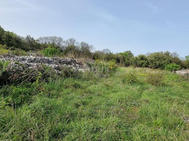 ISTRIEN, RABAC - Grundstück mit offenem Meerblick und Baugenehmigung