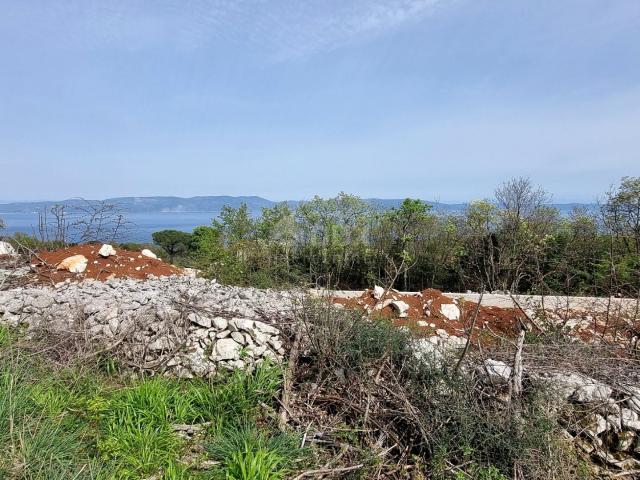 ISTRIEN, RABAC - Grundstück mit offenem Meerblick und Baugenehmigung