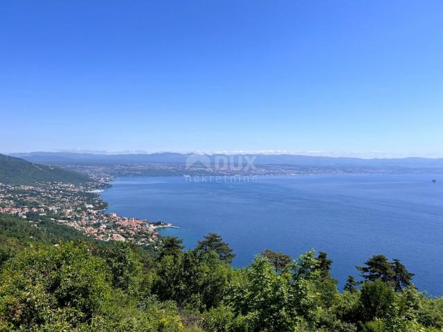 OPATIJA, LOVRAN - Spacious land with a sea view