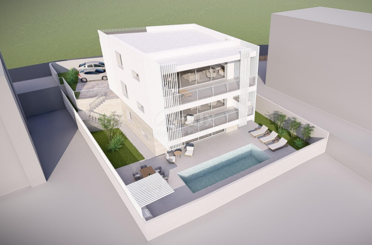 CITY OF KRK - CENTER - NEW CONSTRUCTION - Ground floor with terrace and 2 parking spaces