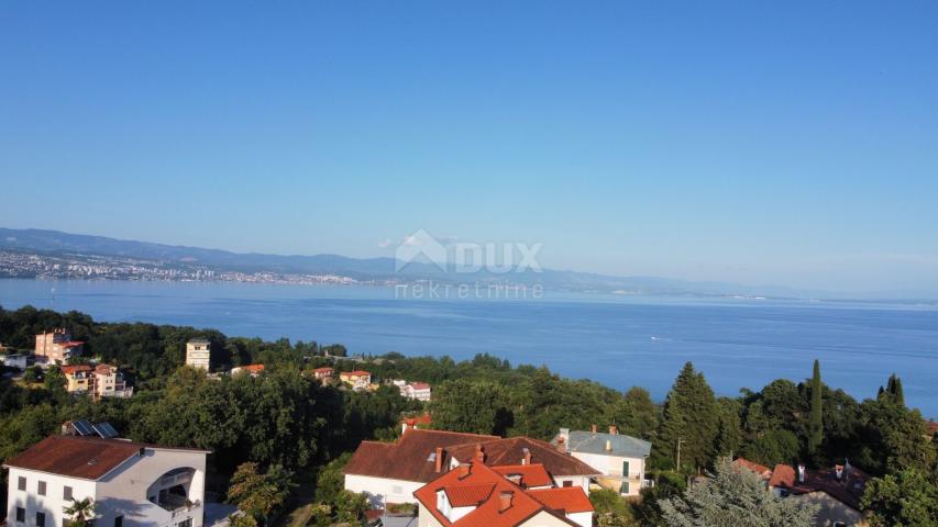 OPATIJA, OPRIĆ - land with sea view and project for 3 apartments