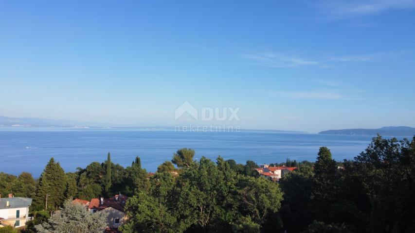 OPATIJA, OPRIĆ - land with sea view and project for 3 apartments