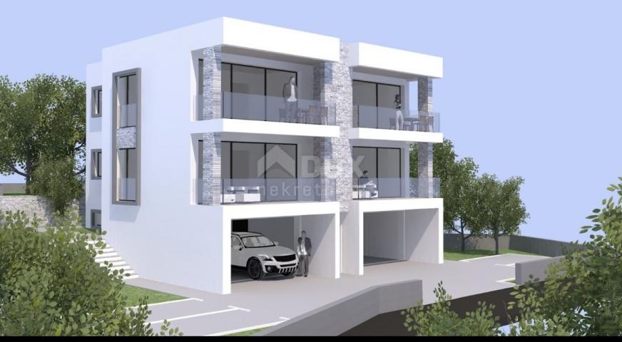 OPATIJA, OPRIĆ - land with sea view and project for 3 apartments