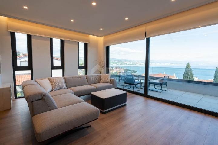 OPATIJA, CENTER - apartment for rent 130m2 in a new building with a pool and a garage in the center 