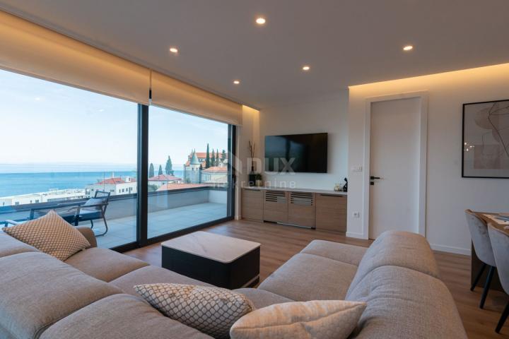 OPATIJA, CENTER - apartment for rent 130m2 in a new building with a pool and a garage in the center 