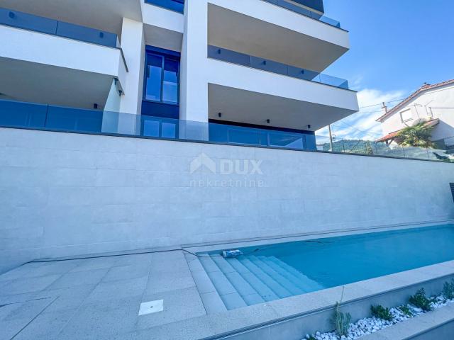 OPATIJA, CENTER - apartment for rent 130m2 in a new building with a pool and a garage in the center 