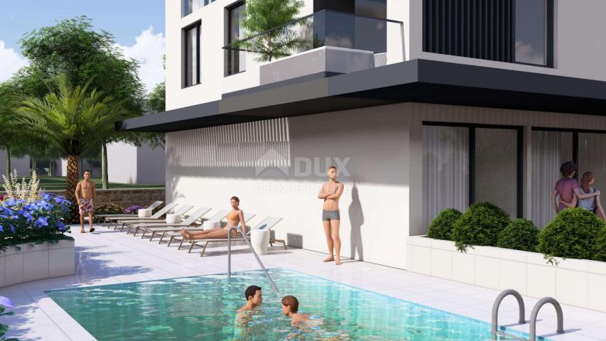 ZADAR, SUKOŠAN – Luxuriöses Penthouse im Bau, 1. Reihe zum Meer B201