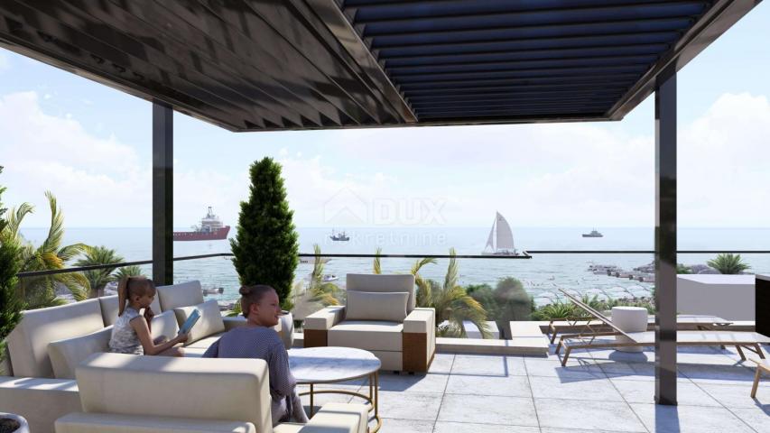 ZADAR, SUKOŠAN – Luxuriöses Penthouse im Bau, 1. Reihe zum Meer CS05