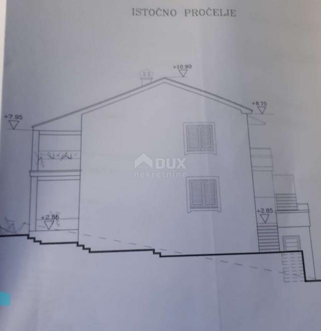 OPATIJA, MATULJI - Grundstück 1372m2 MIT 2 BAUGENEHMIGUNGEN! für 2 Familienhäuser/ 2 Häuser zu vermi