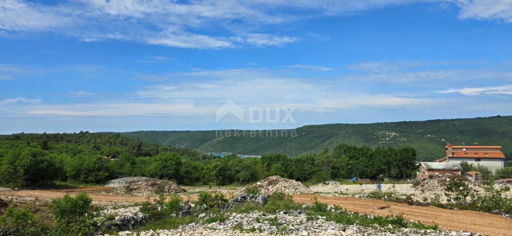 ISTRA, RABAC - Zemljište s pogledom na more u blizini mora