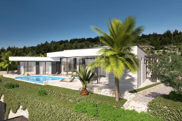 ZADAR, POSEDARJE - Bezaubernde Erdgeschossvilla mit Panoramablick auf das Meer!