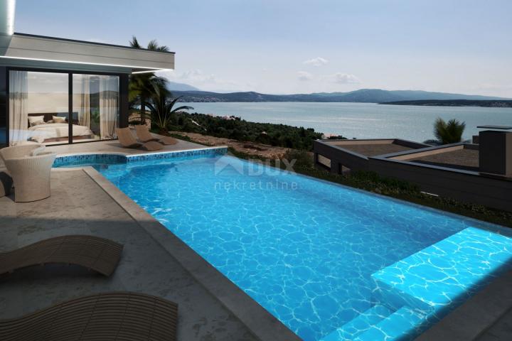 ZADAR, POSEDARJE - Bezaubernde Erdgeschossvilla mit Panoramablick auf das Meer!