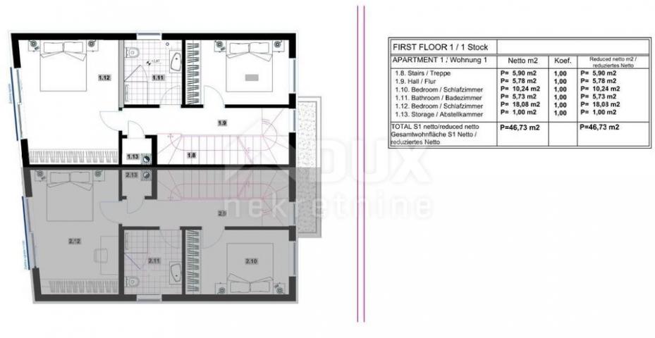 ISTRIEN, PEROJ - Modernes Doppelhaus mit Swimmingpool