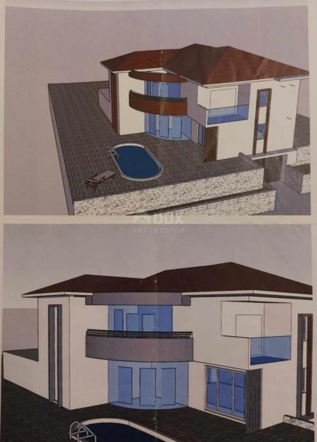 OPATIJA, MATULJI - house under construction 230m2 + surroundings 400m2