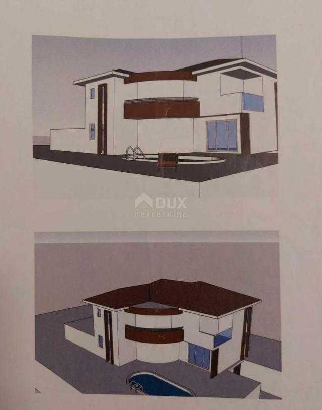 OPATIJA, MATULJI - house under construction 230m2 + surroundings 400m2